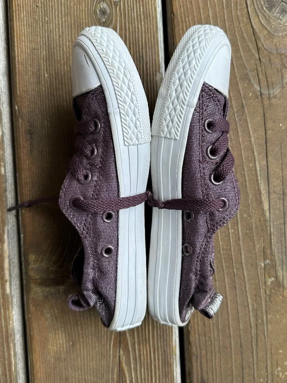 Converse - CT All Star Shoreline Metallic Purple Sneakers - Junior 13 - 662255F